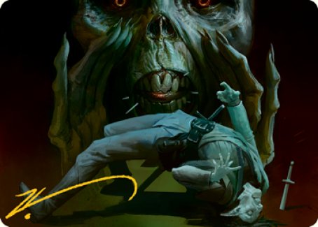 Power Word Kill Art Card (Gold-Stamped Signature) [Dungeons & Dragons: Adventures in the Forgotten Realms Art Series] | Play N Trade Winnipeg