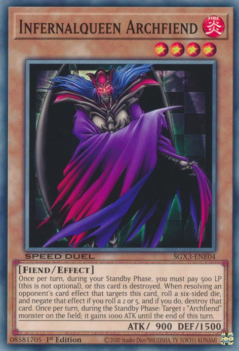 Infernalqueen Archfiend [SGX3-ENE04] Common | Play N Trade Winnipeg