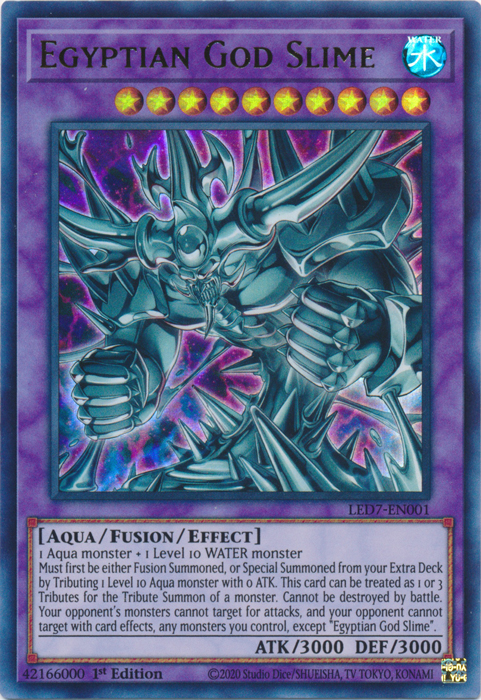 Egyptian God Slime [LED7-EN001] Ultra Rare | Play N Trade Winnipeg