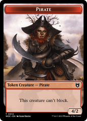 Pirate // Pegasus Double-Sided Token [Wilds of Eldraine Commander Tokens] | Play N Trade Winnipeg