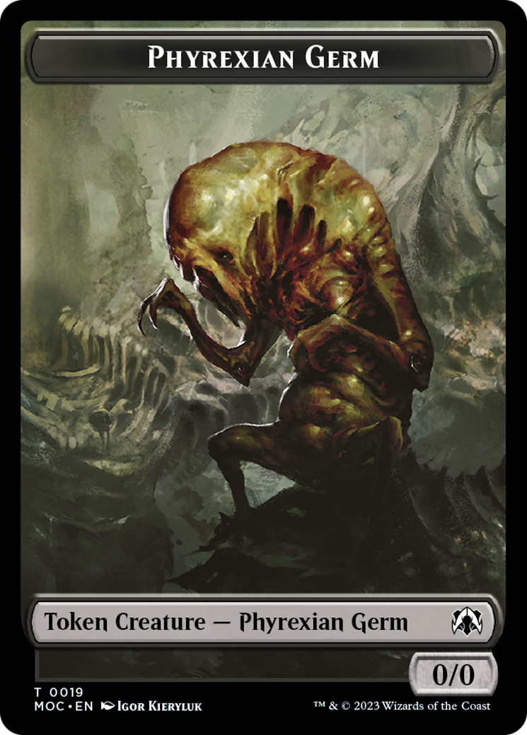 Phyrexian Germ // Myr Double-Sided Token [March of the Machine Commander Tokens] | Play N Trade Winnipeg