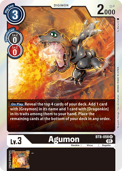 Agumon [BT8-058] [New Awakening] | Play N Trade Winnipeg