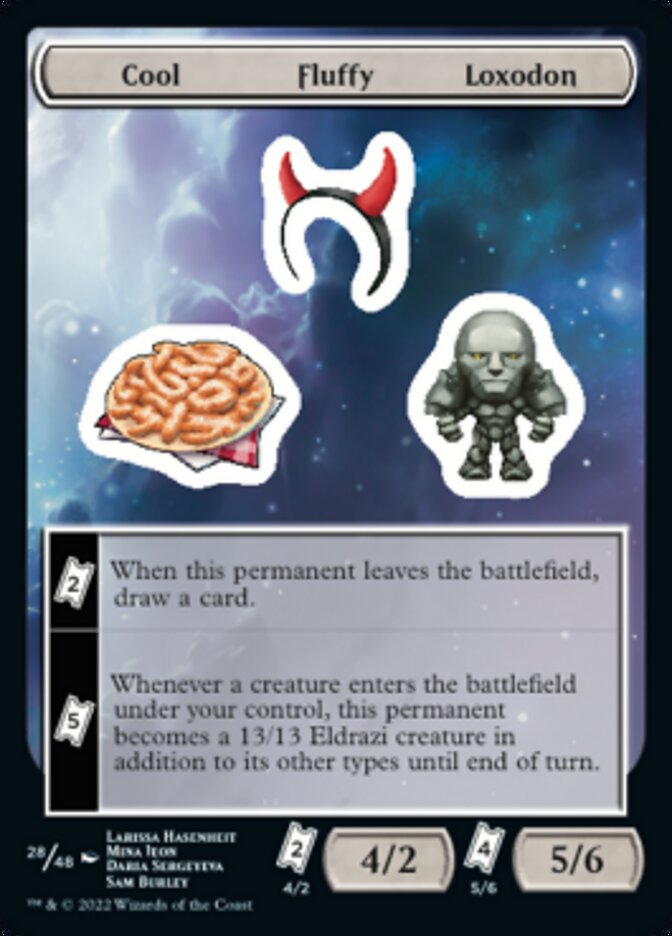 Cool Fluffy Loxodon [Unfinity Stickers] | Play N Trade Winnipeg