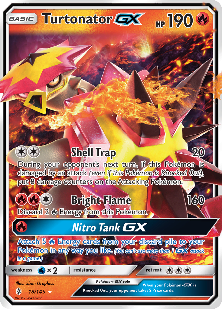 Turtonator GX (18/145) [Sun & Moon: Guardians Rising] | Play N Trade Winnipeg