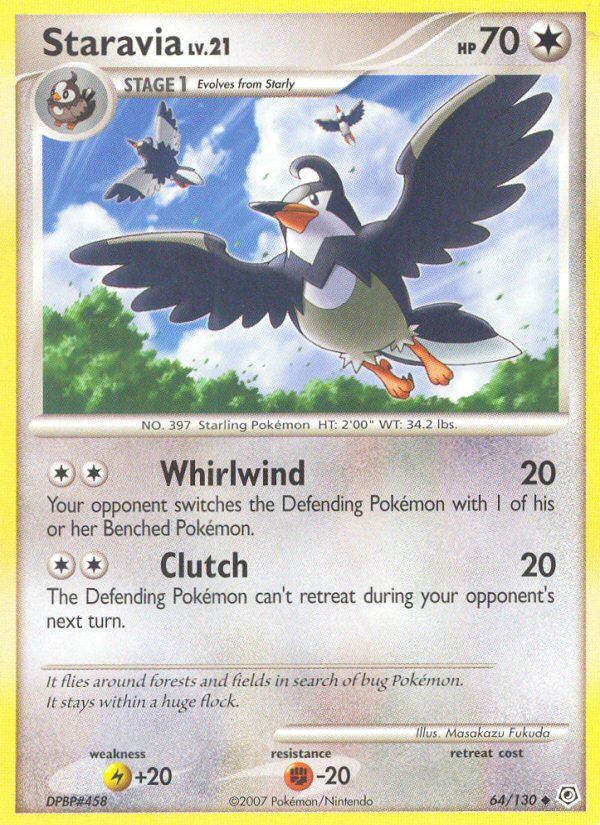 Staravia (64/130) [Diamond & Pearl: Base Set] | Play N Trade Winnipeg