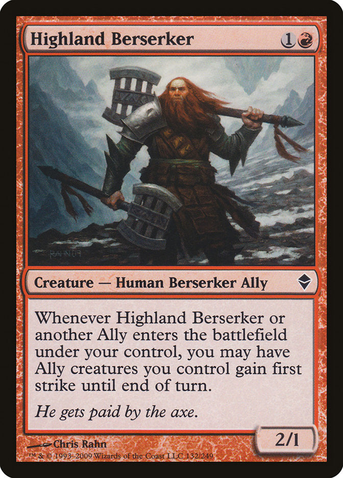 Highland Berserker [Zendikar] | Play N Trade Winnipeg