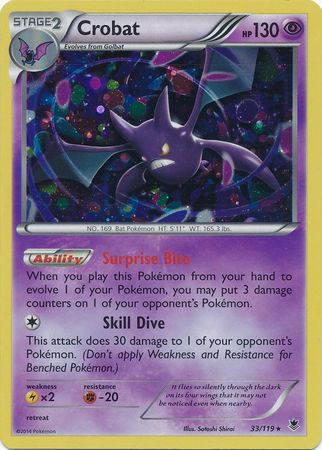 Crobat (33/119) (Cosmos Holo) [XY: Phantom Forces] | Play N Trade Winnipeg