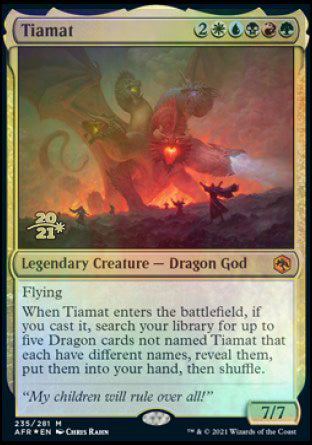 Tiamat [Dungeons & Dragons: Adventures in the Forgotten Realms Prerelease Promos] | Play N Trade Winnipeg