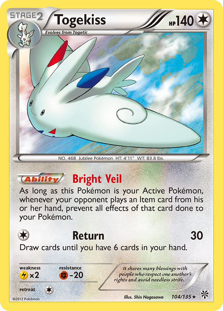 Togekiss (104/135) [Black & White: Plasma Storm] | Play N Trade Winnipeg