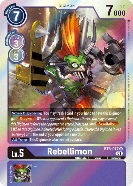 Rebellimon [BT6-077] [Double Diamond] | Play N Trade Winnipeg