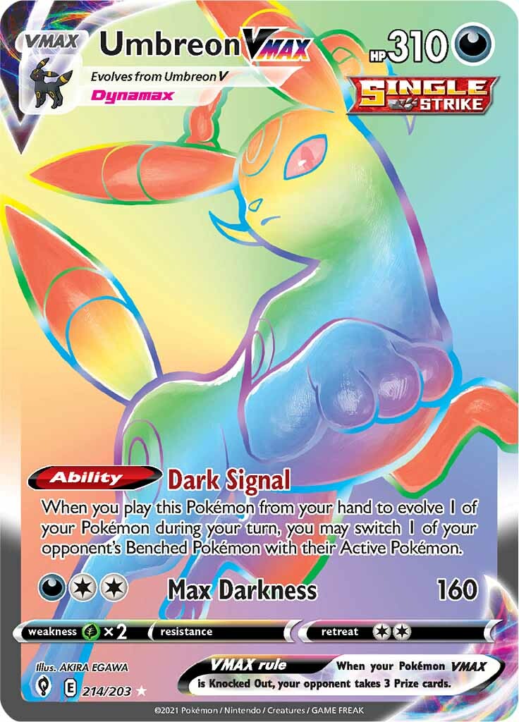 Umbreon VMAX (214/203) [Sword & Shield: Evolving Skies] | Play N Trade Winnipeg