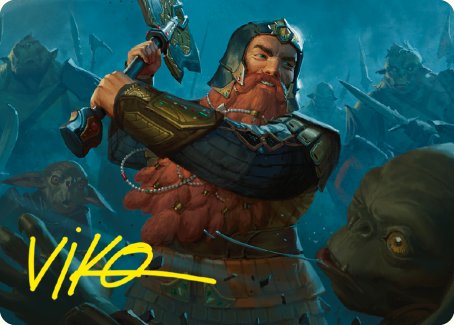 Gimli, Counter of Kills Art Card (10/81) [The Lord of the Rings: Tales of Middle-earth Art Series] | Play N Trade Winnipeg