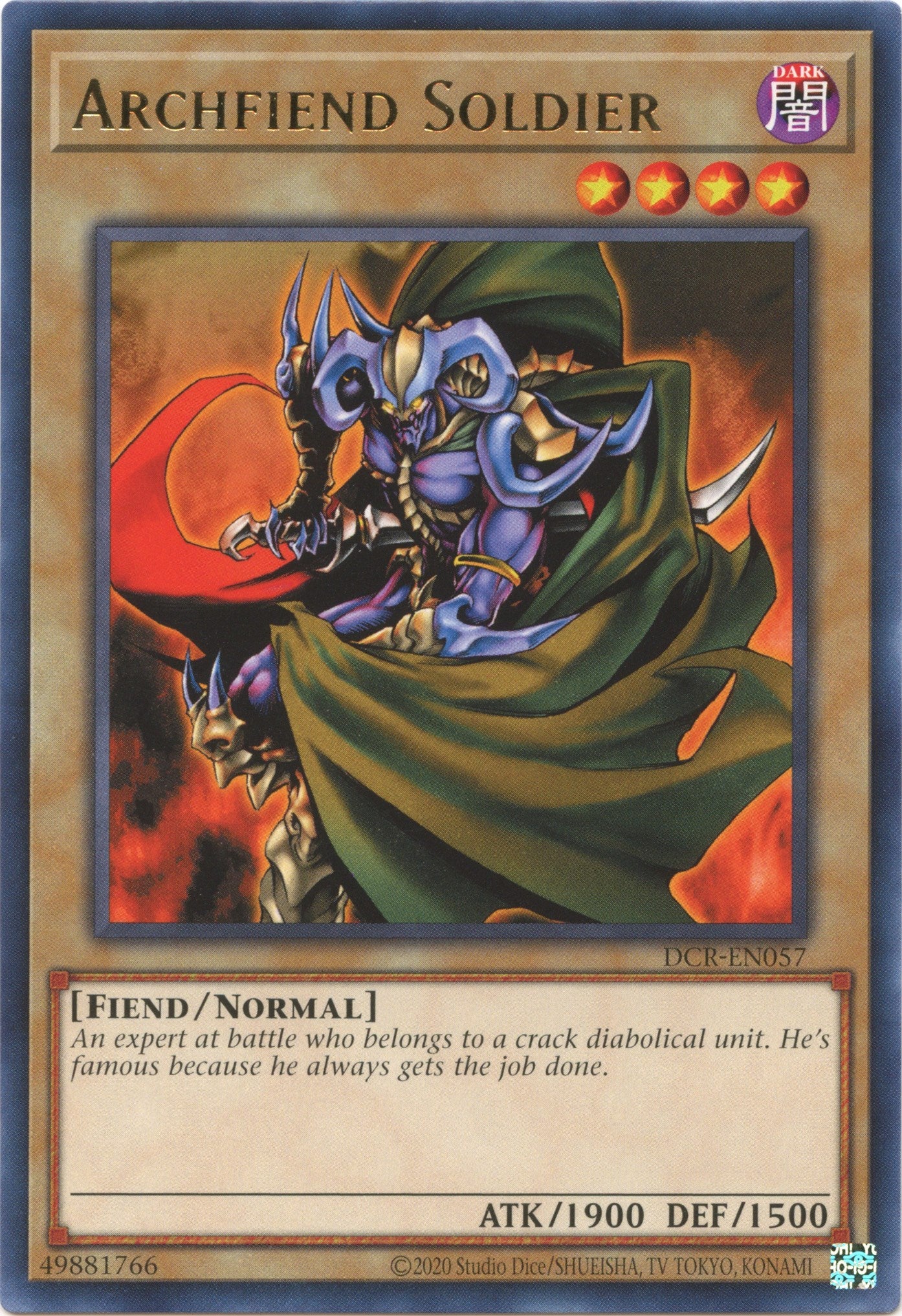 Archfiend Soldier (25th Anniversary) [DCR-EN057] Rare | Play N Trade Winnipeg