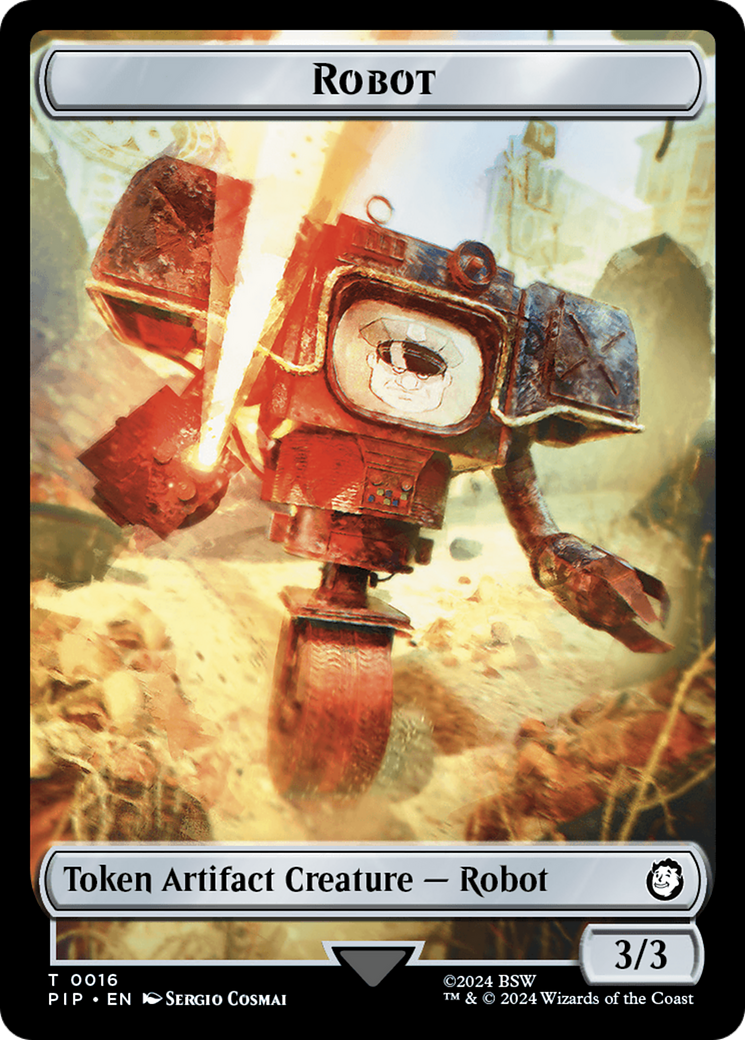 Robot // Junk Double-Sided Token [Fallout Tokens] | Play N Trade Winnipeg