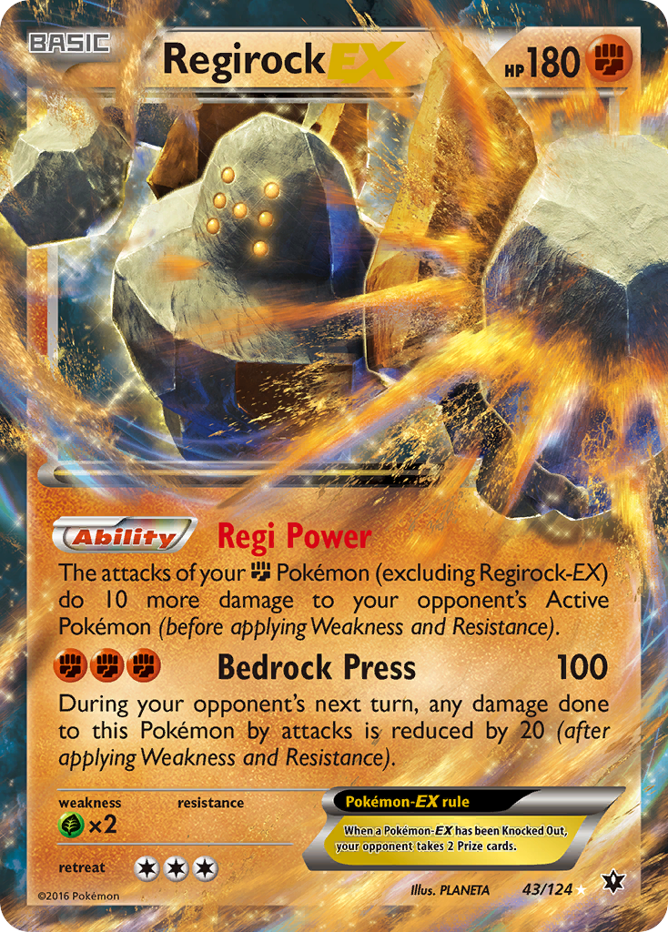 Regirock EX (43/124) [XY: Fates Collide] | Play N Trade Winnipeg