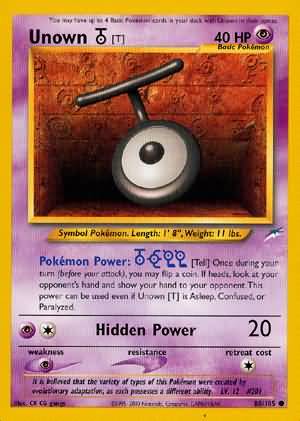 Unown [T] (88/105) [Neo Destiny Unlimited] | Play N Trade Winnipeg