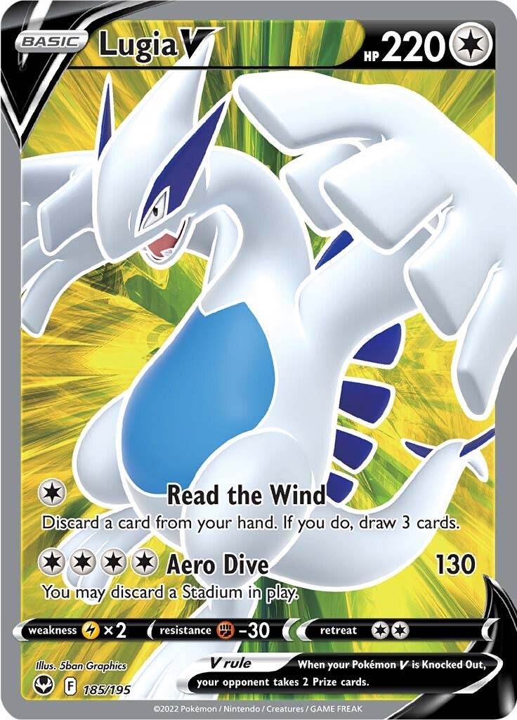 Lugia V (185/195) [Sword & Shield: Silver Tempest] | Play N Trade Winnipeg