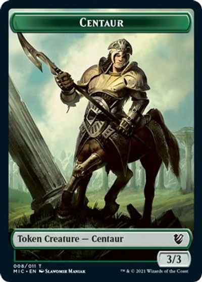 Centaur // Wolf Double-sided Token [Innistrad: Midnight Hunt Commander] | Play N Trade Winnipeg