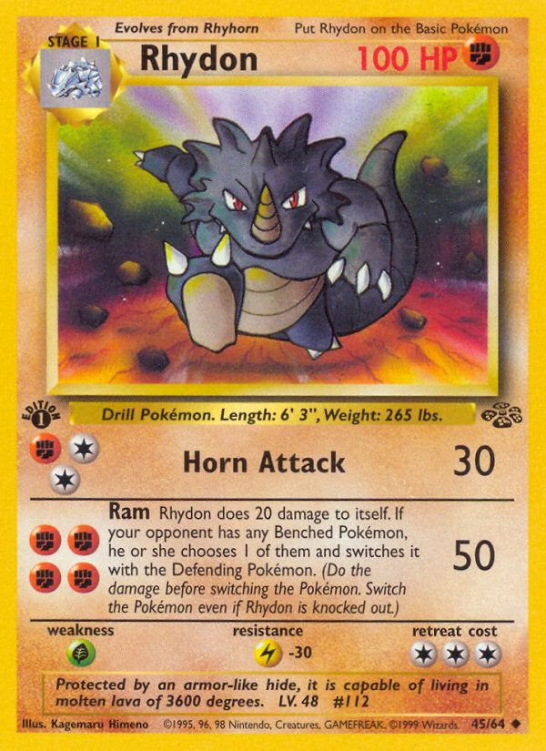 Rhydon (45/64) [Jungle 1st Edition] | Play N Trade Winnipeg