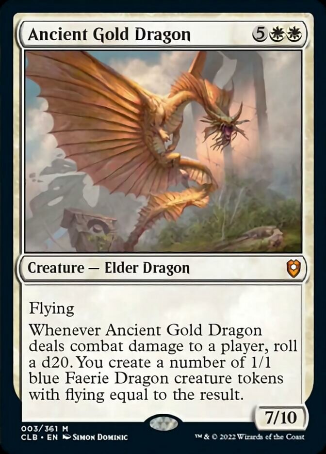 Ancient Gold Dragon [Commander Legends: Battle for Baldur's Gate] | Play N Trade Winnipeg