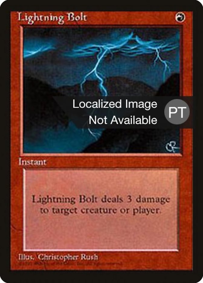 Lightning Bolt [Fourth Edition (Foreign Black Border)] | Play N Trade Winnipeg