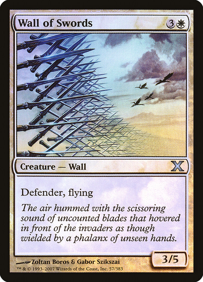 Wall of Swords (Premium Foil) [Tenth Edition] | Play N Trade Winnipeg