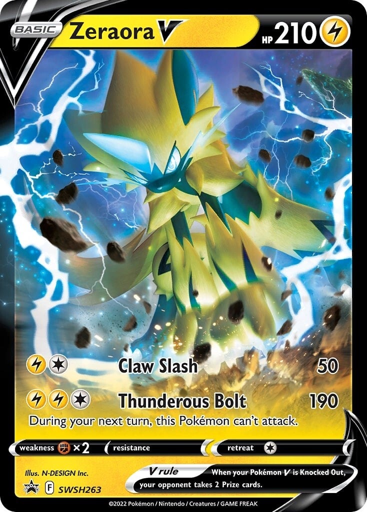 Zeraora V (SWSH263) [Sword & Shield: Black Star Promos] | Play N Trade Winnipeg