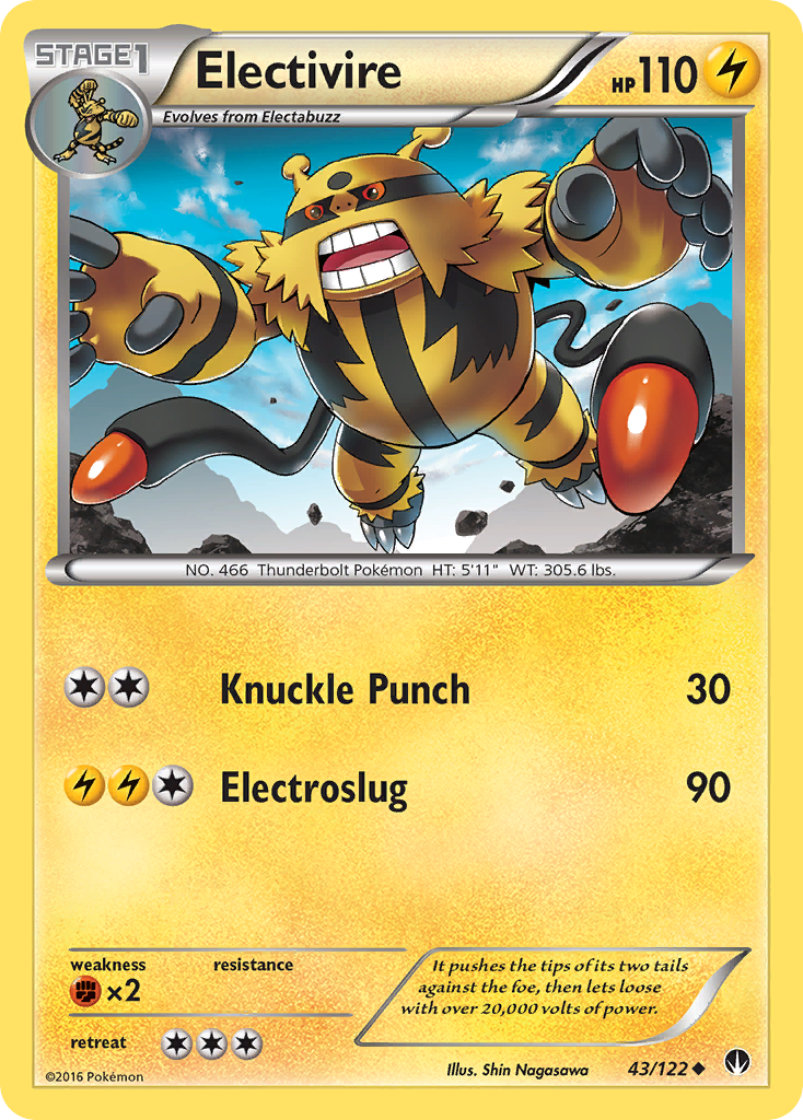 Electivire (43/122) [XY: BREAKpoint] | Play N Trade Winnipeg