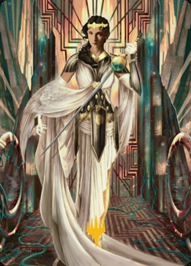 Elspeth Resplendent 2 Art Card (Gold-Stamped Signature) [Streets of New Capenna Art Series] | Play N Trade Winnipeg