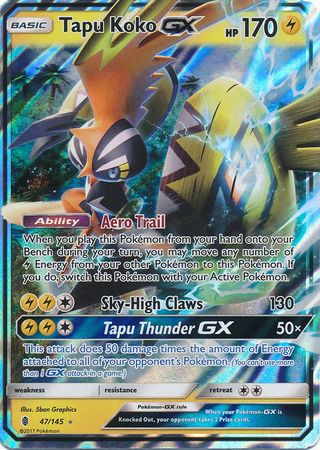 Tapu Koko GX (47/145) (Jumbo Card) [Sun & Moon: Guardians Rising] | Play N Trade Winnipeg