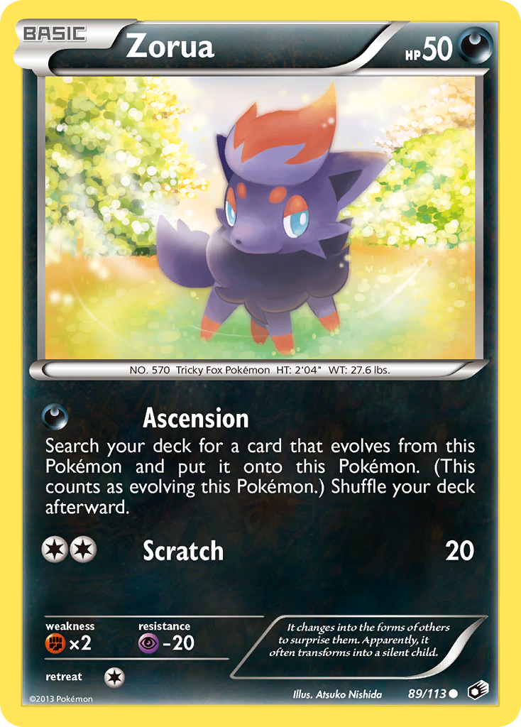 Zorua (89/113) [Black & White: Legendary Treasures] | Play N Trade Winnipeg