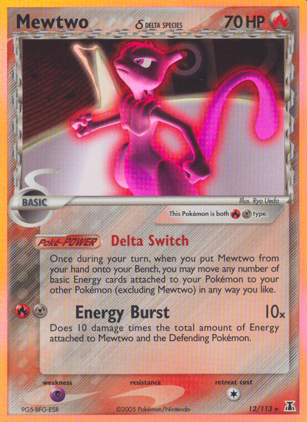 Mewtwo (12/113) (Delta Species) [EX: Delta Species] | Play N Trade Winnipeg