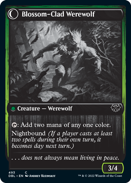 Weaver of Blossoms // Blossom-Clad Werewolf [Innistrad: Double Feature] | Play N Trade Winnipeg