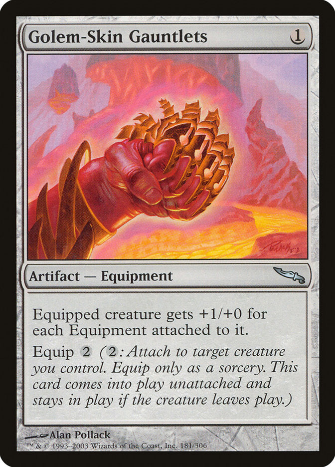 Golem-Skin Gauntlets [Mirrodin] | Play N Trade Winnipeg