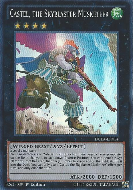 Castel, the Skyblaster Musketeer [DUEA-EN054] Super Rare | Play N Trade Winnipeg