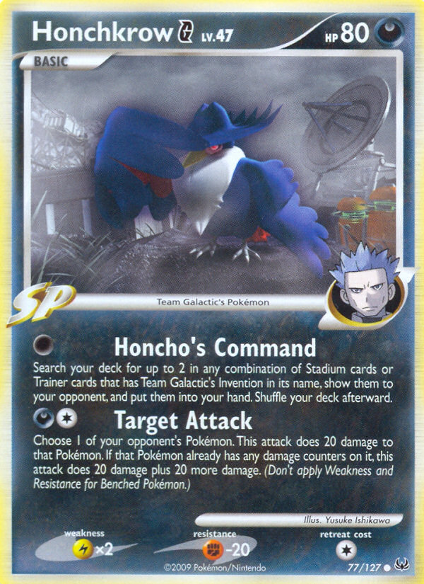 Honchkrow G (77/127) [Platinum: Base Set] | Play N Trade Winnipeg