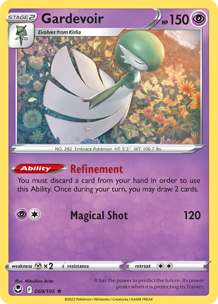 Gardevoir (069/195) (Theme Deck Exclusive) [Sword & Shield: Silver Tempest] | Play N Trade Winnipeg