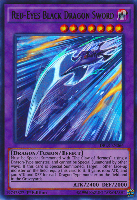 Red-Eyes Black Dragon Sword [DRL3-EN066] Ultra Rare | Play N Trade Winnipeg