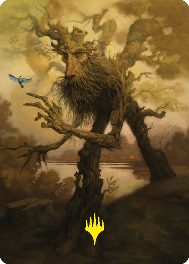 Treefolk Token Art Card (Gold-Stamped Signature) [The Lord of the Rings: Tales of Middle-earth Art Series] | Play N Trade Winnipeg