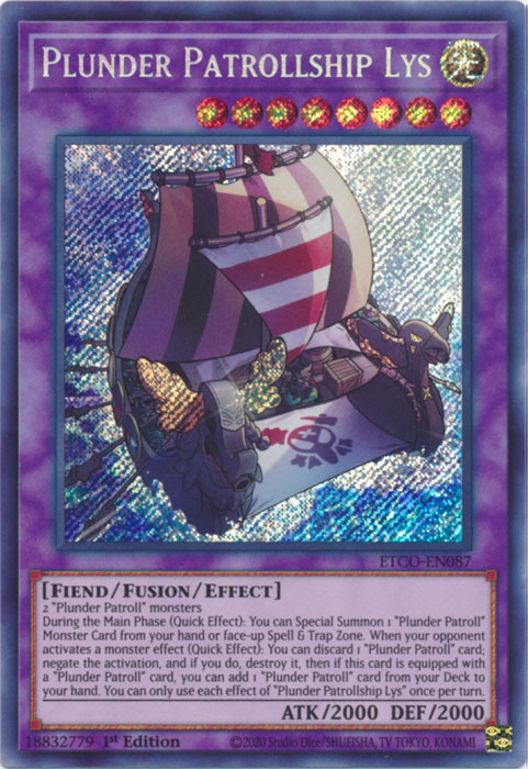 Plunder Patrollship Lys [ETCO-EN087] Secret Rare | Play N Trade Winnipeg