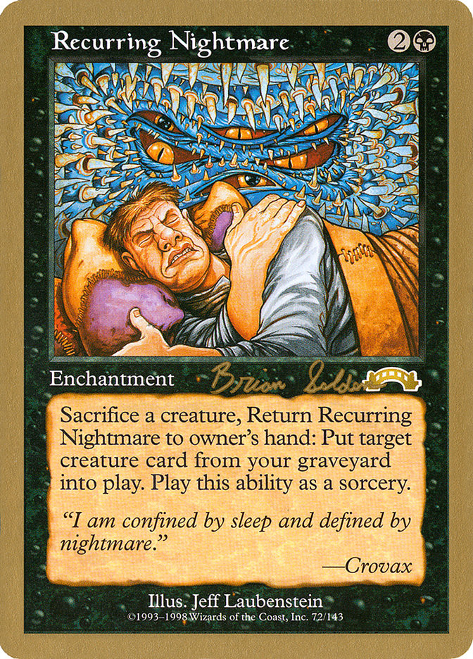 Recurring Nightmare (Brian Selden) [World Championship Decks 1998] | Play N Trade Winnipeg