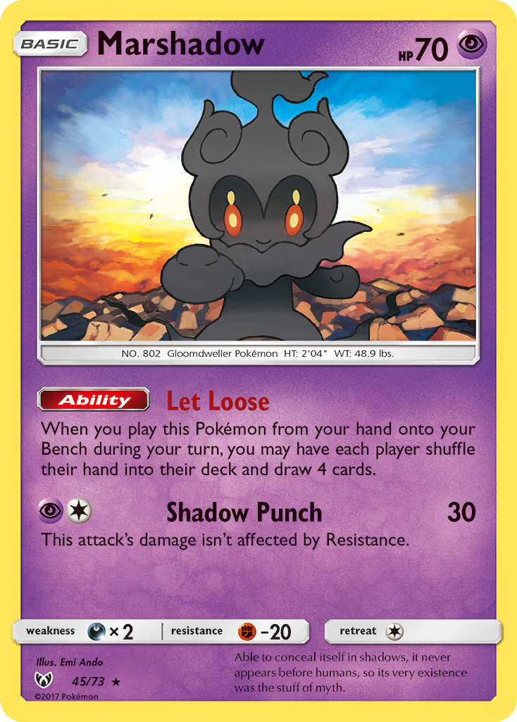 Marshadow (45/73) [Sun & Moon: Shining Legends] | Play N Trade Winnipeg