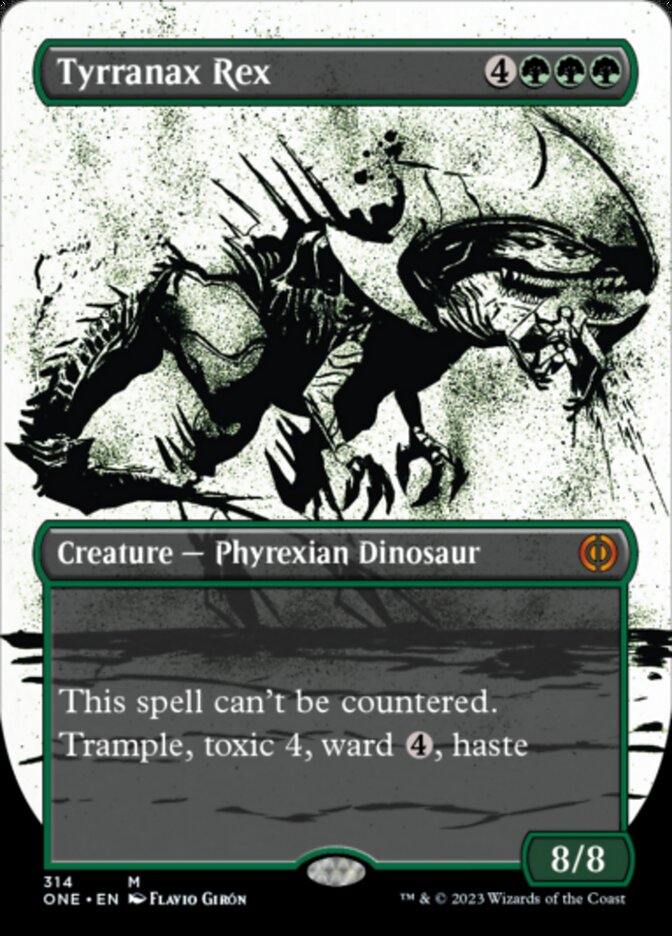 Tyrranax Rex (Borderless Ichor) [Phyrexia: All Will Be One] | Play N Trade Winnipeg