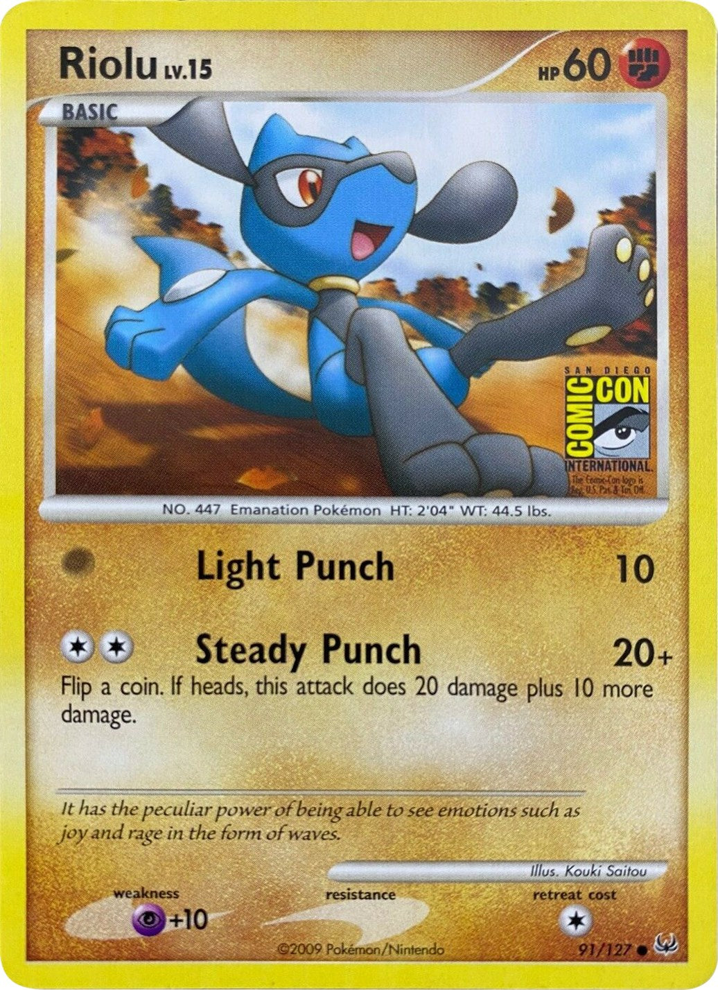 Riolu (91/127) (SDCC 2009) [Platinum: Base Set] | Play N Trade Winnipeg