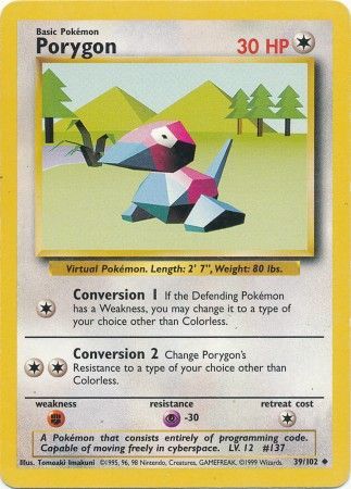 Porygon (39/102) [Base Set Unlimited] | Play N Trade Winnipeg