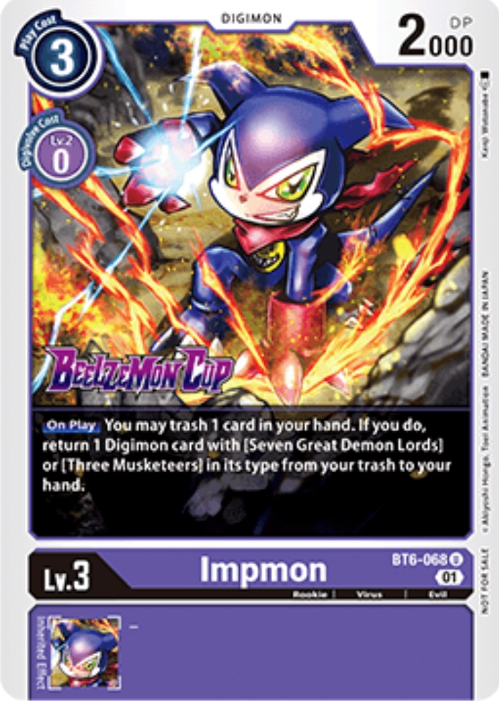 Impmon [BT6-068] (Beelzemon Cup Participation) [Starter Deck: Beelzemon Advanced Deck Set Promos] | Play N Trade Winnipeg