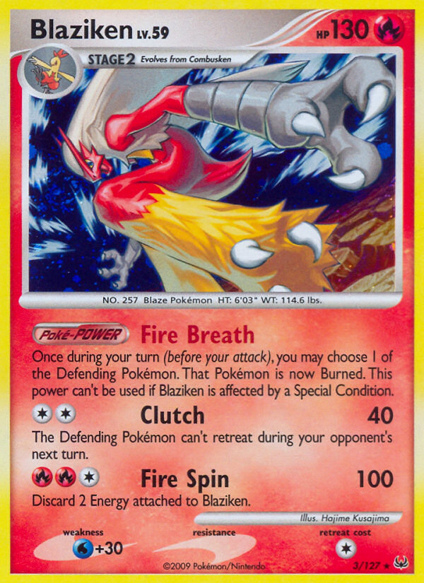 Blaziken (3/127) [Platinum: Base Set] | Play N Trade Winnipeg