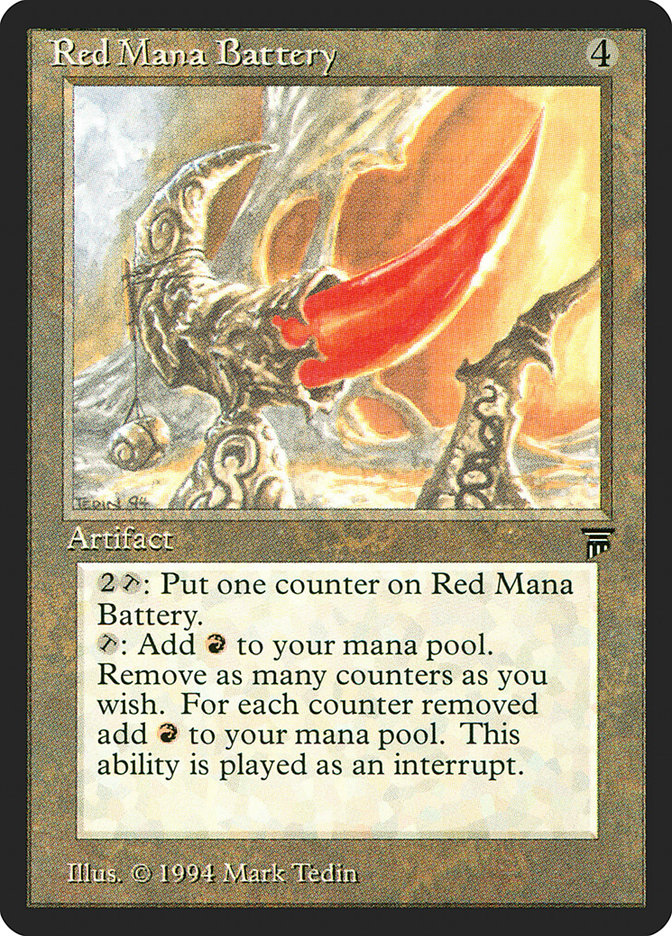 Red Mana Battery [Legends] | Play N Trade Winnipeg