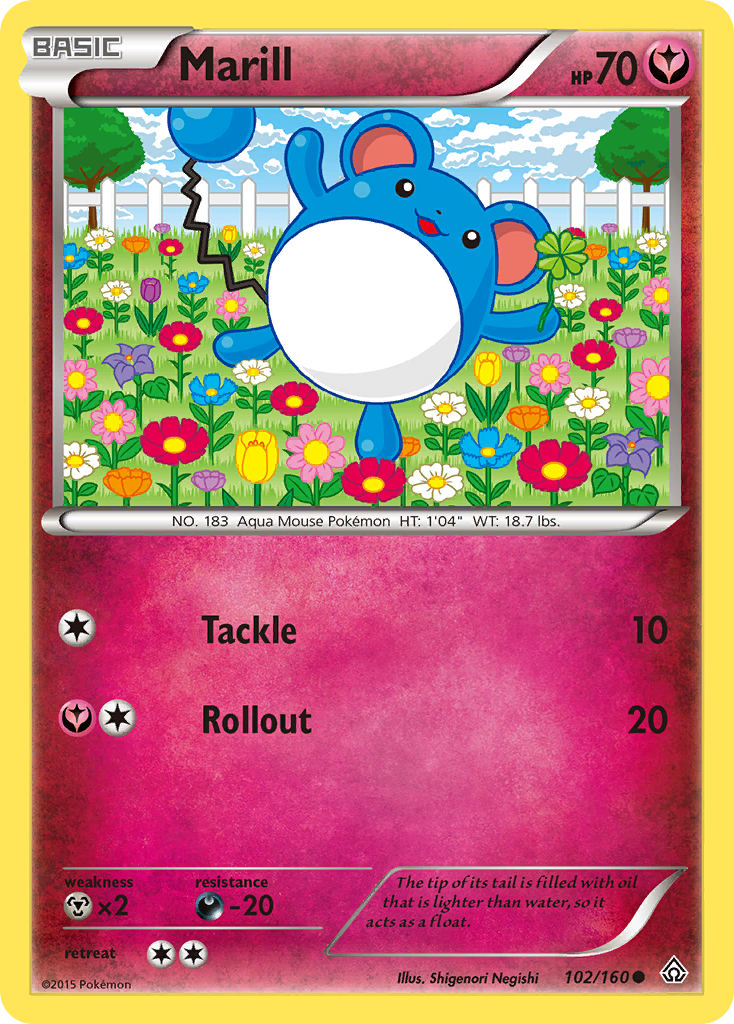 Marill (102/160) [XY: Primal Clash] | Play N Trade Winnipeg