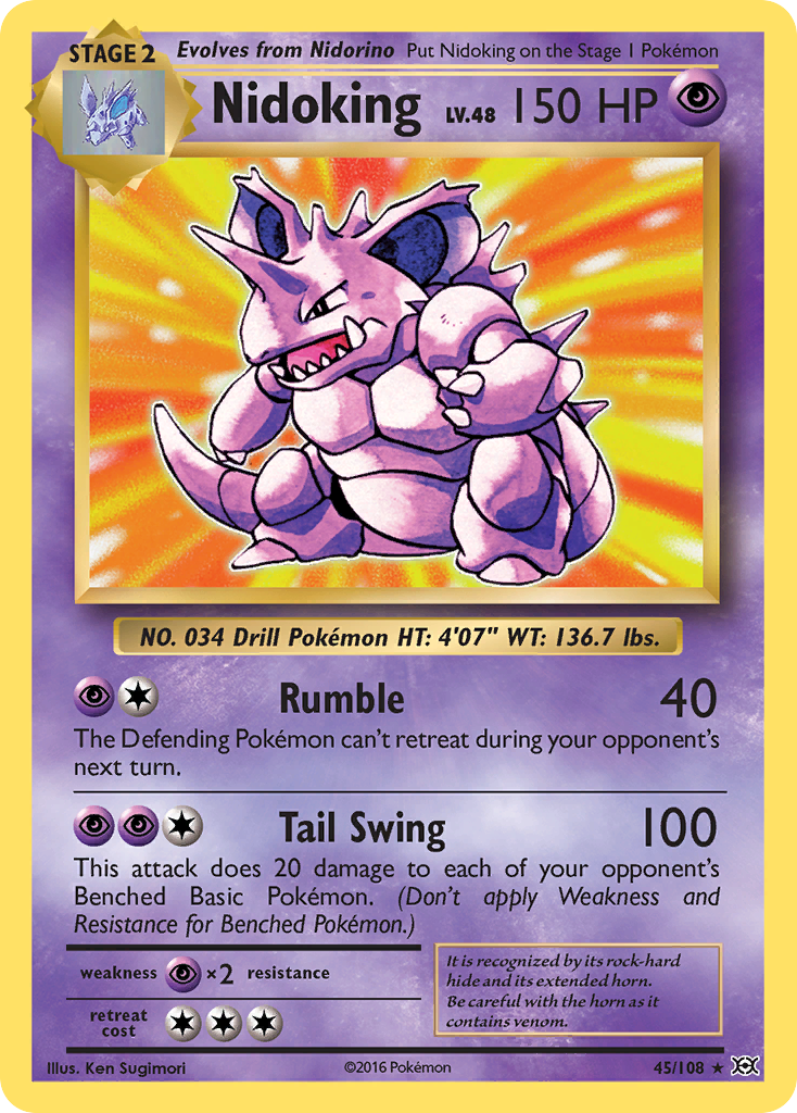 Nidoking (45/108) [XY: Evolutions] | Play N Trade Winnipeg